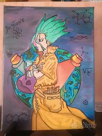 quadretto su tela Dr stone 