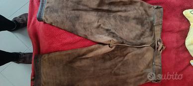 Pantaloni tirolesi leder hosen donna