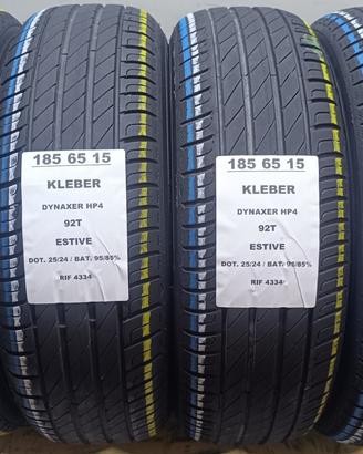 4 GOMME 185 65 15 KLEBER RIF4334