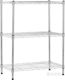 Scaffale a 3 Ripiani, Carrello Mobile Tavolino