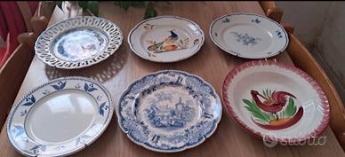 Sei piatti da appendere