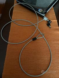 Cavo antifurto per PC portatile in acciaio