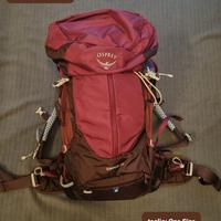 zaino REGOLABILE Osprey rosso Sirrus 26 *NEW