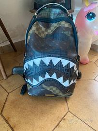 Zaino Sprayground shark mouth camouflage monogram