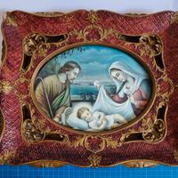 QUADRO PRESEPE NATIVITà GESù SACRA FAMIGLIA