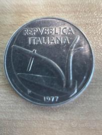 10 lire 1977 (errore di conio)