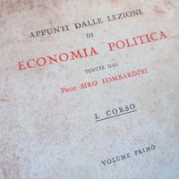 ECONOMIA POLITICA - SENATORE SIRO LOMBARDINI