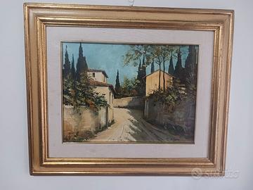 Quadro con 'Veduta di via San Leonarrdo'  dim60x50
