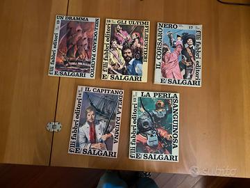 5 volumi Fabbri Editore anno 1968 Emilio Salgari.