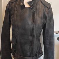 chiodo in pelle della Golden Goose 