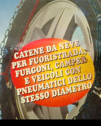 Catene da neve per furgoni camper fuoristrada.