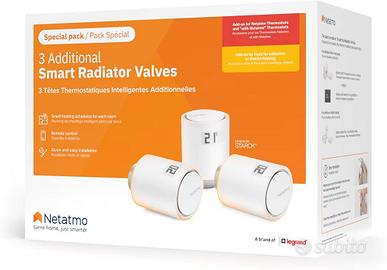Netatmo Pack 3 Valvole termosifoni WiFi NUOVE GAR.