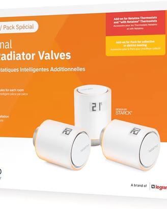 Netatmo Pack 3 Valvole termosifoni WiFi NUOVE GAR.