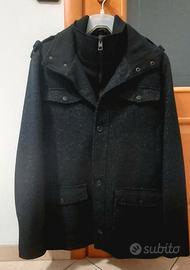 CAPPOTTO IMBOTTITO GUESS NERO GRAPHITE - XL