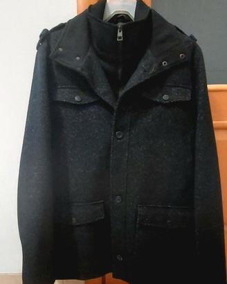 CAPPOTTO IMBOTTITO GUESS NERO GRAPHITE - XL