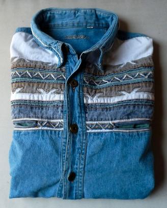 camicie jeans country style tg. L