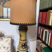 Lampada grande in ceramica decorata stile DERUTA
