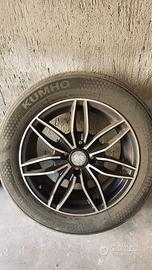 4 Gomme semi nuove con cerchi in lega,-ottime .