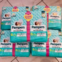 5 pacchi di pannolini per bambini taglia 6