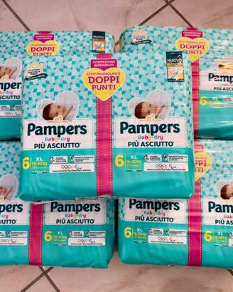 5 pacchi di pannolini per bambini taglia 6