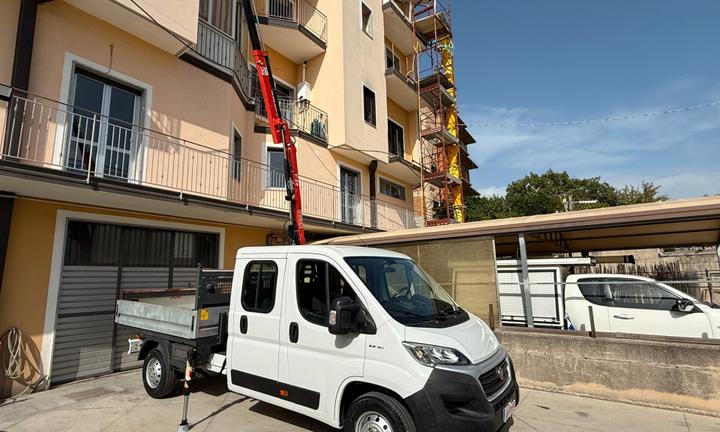Fiat Ducato 2.3 MJT 130CV CASSONE CON GRU 7 POSTI