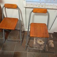 sgabelli in legno