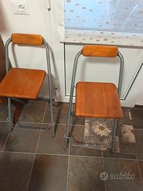 sgabelli in legno