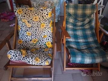 Coppia poltrone reclinabili terrazzo 