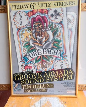 Poster Pacha Ibiza Vintage Incorniciato 
