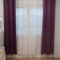 Tenda Ikea semioscurante viola + trasparente