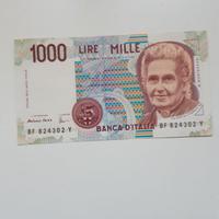 mille lire carta con immagine Montessori, buonissi