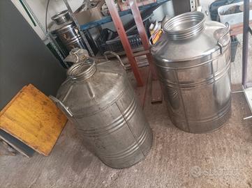 Contenitori fusto bidoni per olio in acciaio inox 