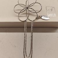 Segnalibro fiore in argento, Fantin