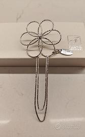 Segnalibro fiore in argento, Fantin