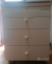 cassettiera con vasca bagnetto foppapedretti 