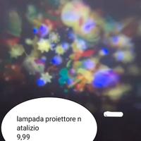 lampada proiettore natalizio 