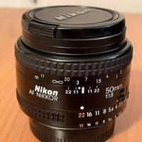 obiettivo per reflex Nikon nikkor 50 mm 1.8 AF