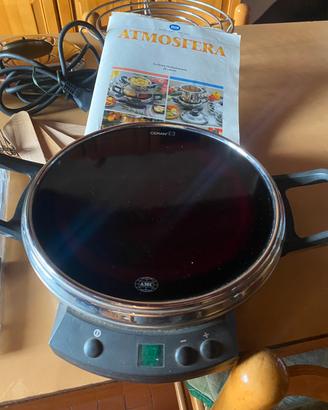 Fornello in vetroceramica AMC ceran +set fonduta