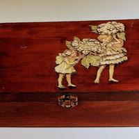 Natale - cofanetto in legno decorato a mano