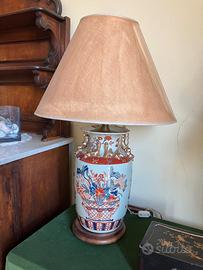 Lampada su vaso cinese del XX secolo