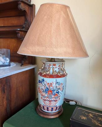 Lampada su vaso cinese del XX secolo