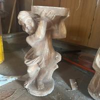 Statua angioletto esterno portavaso