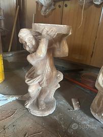 Statua angioletto esterno portavaso