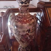 Antico vaso molto grande giapponese Satsuma 1890