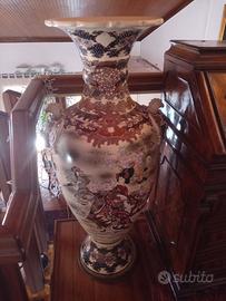 Antico vaso molto grande giapponese Satsuma 1890