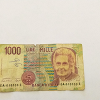 1000 lire banconota soldi in lire x collezionismo