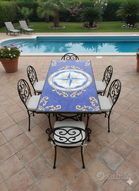 TAVOLO IN PIETRA LAVICA MIS. 200X100 CM. IN ITALIA