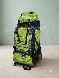 zaino 90 litri verde. nuovo. trekking, outdoor 