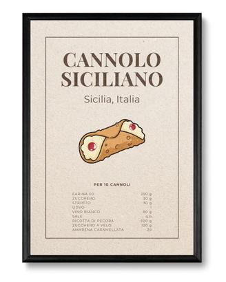 Poster Sacher A4 decorazione cucina