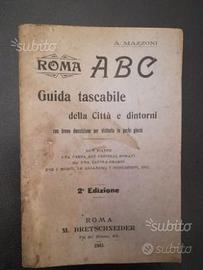 Guida tascabile Roma epoca - con cartina 1911
